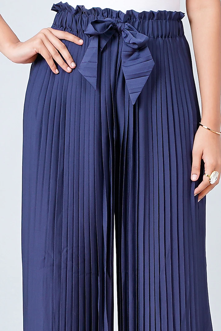 Premium Palazzo Pants - Navy
